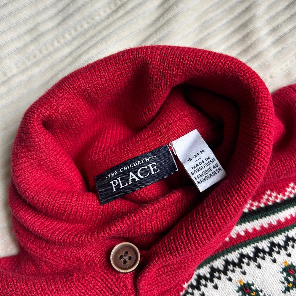 The Children's Place Red Knit Sweater